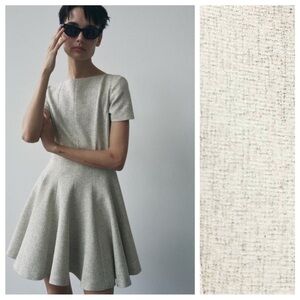 Zara Gray Mini Dress NWOT